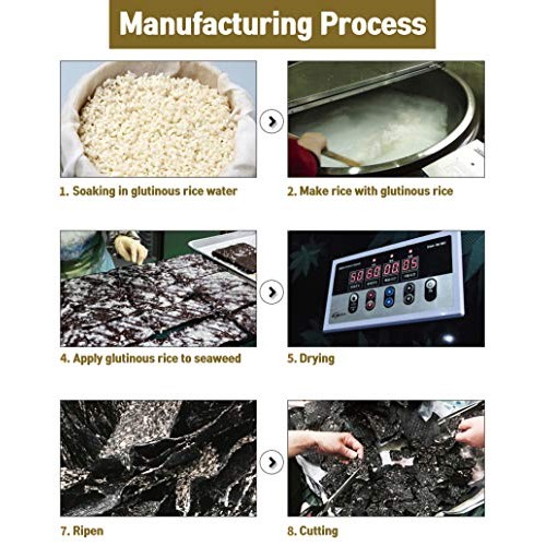 Korea Healthy Food Jeonju Blossom Of Snow Laver Seaweed Crisp Sn