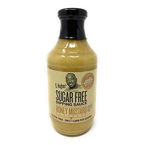 G Hughes Sugar Free Honey Mustard Dipping Sauce 18 Oz Bottle