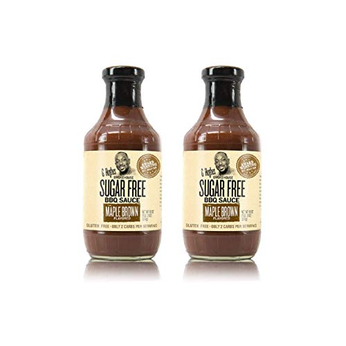 G Hughes Bbq Sauce Sugarfree Maple Brown Flavored Gluten Free 18