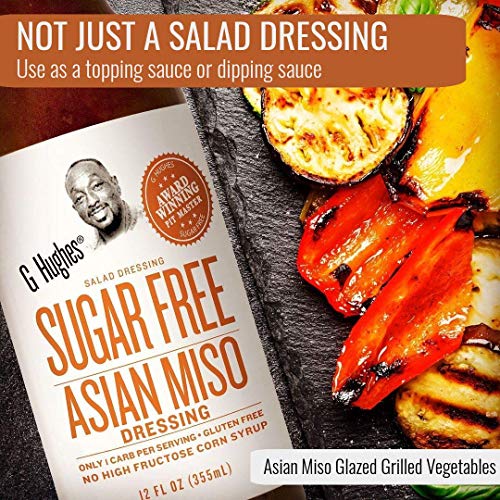 G Hughes Sugar Free Asian Miso Dressing 3 Pack | Miso Salad Dr