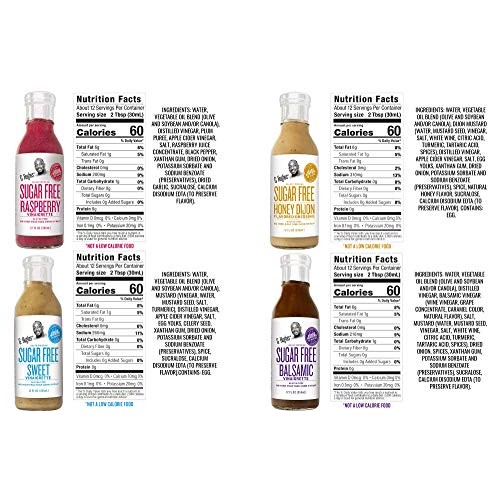 G. Hughes Sugar Free Salad Dressing Bundle Including 4-Pack Hon