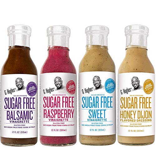 G. Hughes Sugar Free Salad Dressing Bundle Including 4-Pack Hon