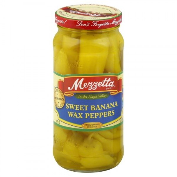 G L Mezzetta Peppers, Sweet Banana, 16-Ounce Pack of 6