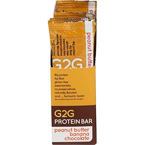 G2G Protein Bar, Almond Fruit Nut Protein Bar, 8 Count Box