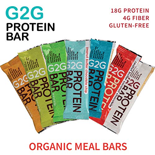 G2G Protein Bar, Almond Fruit Nut Protein Bar, 8 Count Box