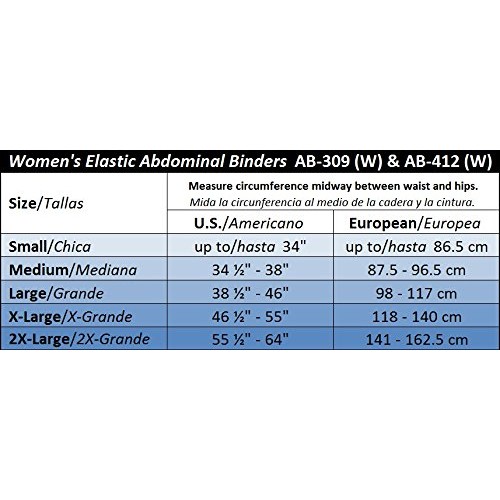 Gabrialla Women’S Breathable Abdominal/Back Support Binder Ab-30