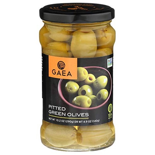 Gaea Olives Olympian Pitted, 10.2 Oz
