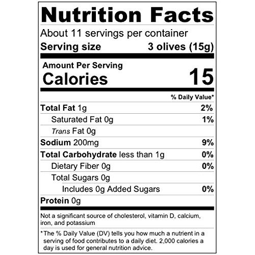 Gaea Natural Pimento Stuffed Olives, Pack Of 8-6.0 Ounce Glass J