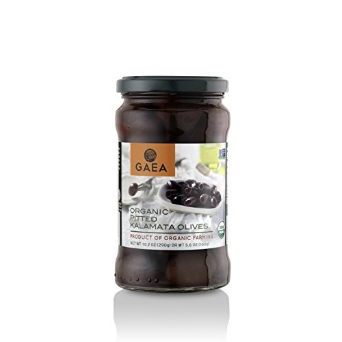 Gaea Organic Pitted Kalamata Olives - 8 Count Of 6 Oz Jars