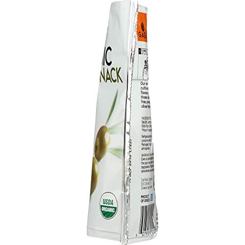 Gaea Organic Snack Pack Pitted Green Olives With Sea Salt And Le