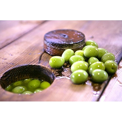 Gaea Snack Pack Pitted Green Olives With Chili &Amp; Black Pepper -