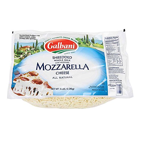 Galbani Whole Milk Low Moisture Mozzarella Cheese, 5 Pound -- 6