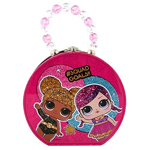 Lol Doll Surprise Metal Candy Filled Tin With Beaded Handle, 2.4