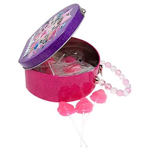 Lol Doll Surprise Metal Candy Filled Tin With Beaded Handle, 2.4