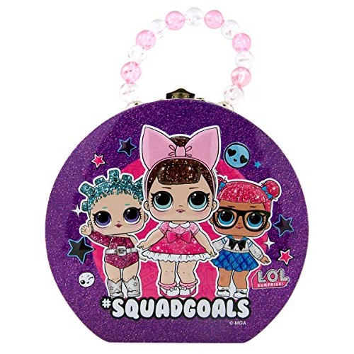 Lol Doll Surprise Metal Candy Filled Tin With Beaded Handle, 2.4