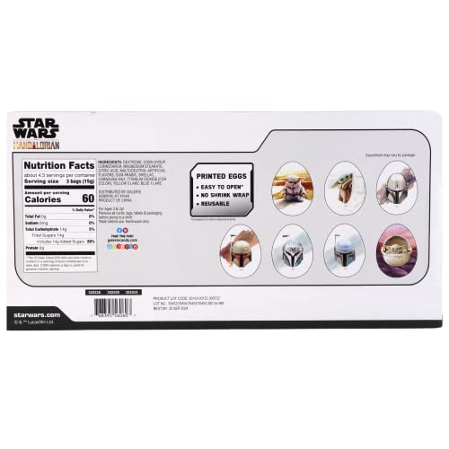 Star Wars Mandalorian Printed Eggs, Easter Basket Fillers, 14 C...