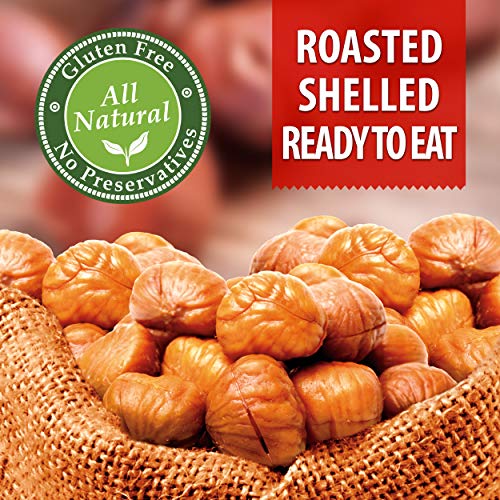 Galil Organic Roasted Chestnuts | Shelled | Ready To Eat Snack |