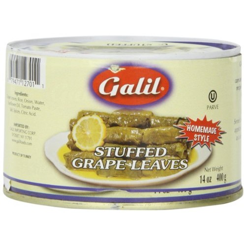 Galil Stuffed Grape Leaves Non-Gmo, 14-Ounce Cans Pack Of 12
