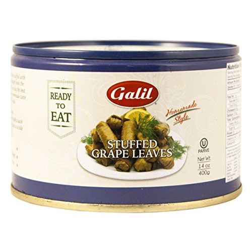 Galil Stuffed Grape Leaves Non-Gmo, 14-Ounce Cans Pack Of 12