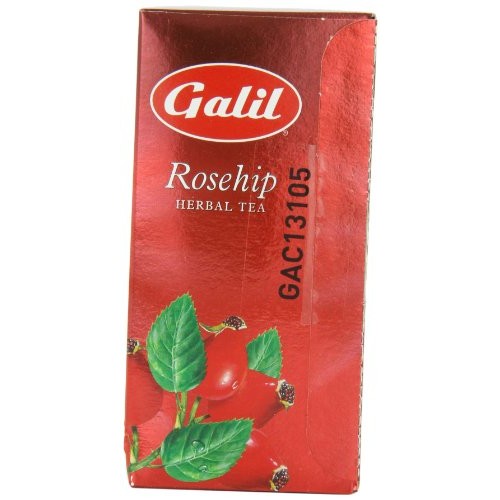 Galil Tea, Rosehip - 20 Count Boxes Pack Of 6 - Herbal Tea - N