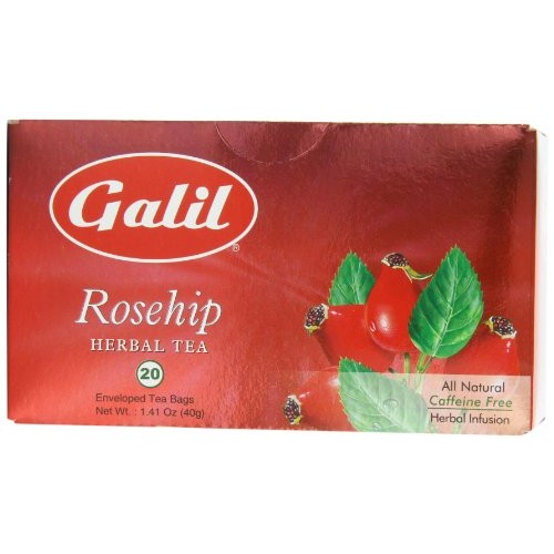 Galil Tea, Rosehip - 20 Count Boxes Pack Of 6 - Herbal Tea - N