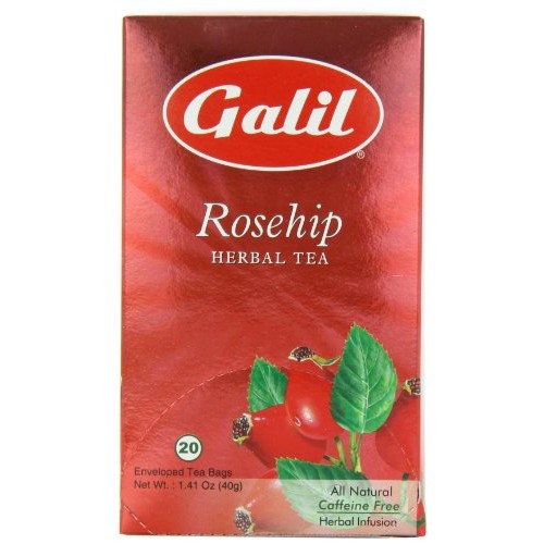 Galil Tea, Rosehip - 20 Count Boxes Pack Of 6 - Herbal Tea - N