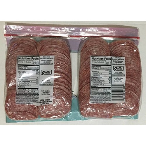 2 Pounds Gallo Italian Dry Salame Salami Deli Thin Sliced Total