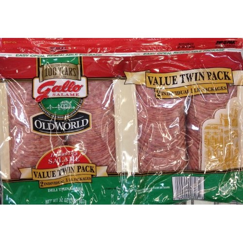 2 Pounds Gallo Italian Dry Salame Salami Deli Thin Sliced Total