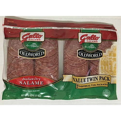 2 Pounds Gallo Italian Dry Salame Salami Deli Thin Sliced