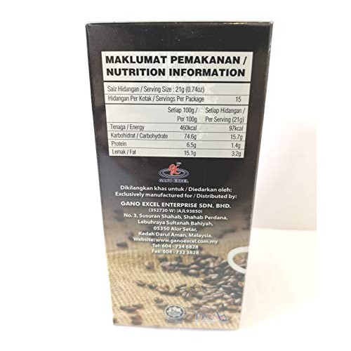 5 Boxes Of Gano Excel Gano Cafe 3 In One Enriched Coffee With Ga