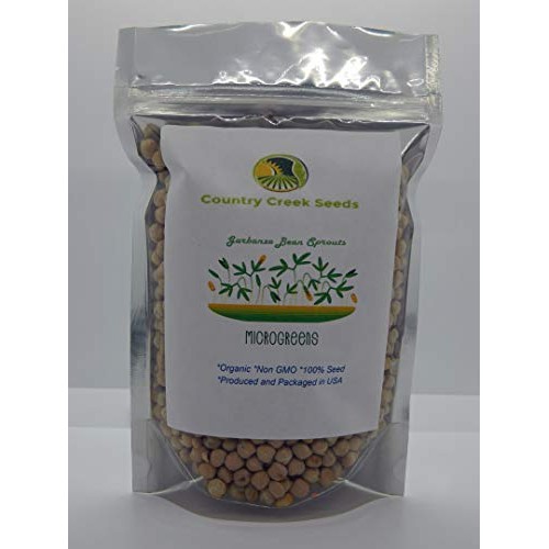 Garbanzo Bean Seed, Microgreen, Sprouting, 4 Oz, Organic Seed, N