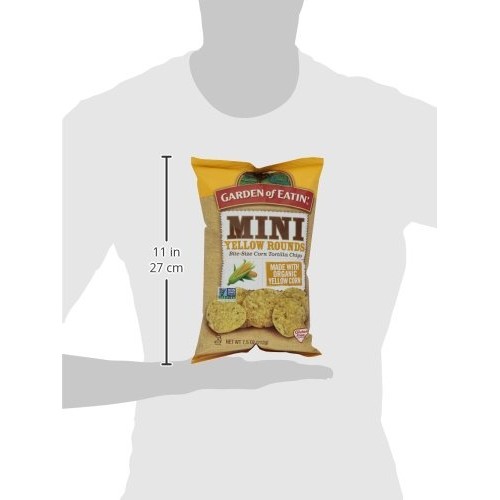 Garden Of Eatin Corn Tortilla Chips, Mini Yellow Rounds, 7.5 Oz