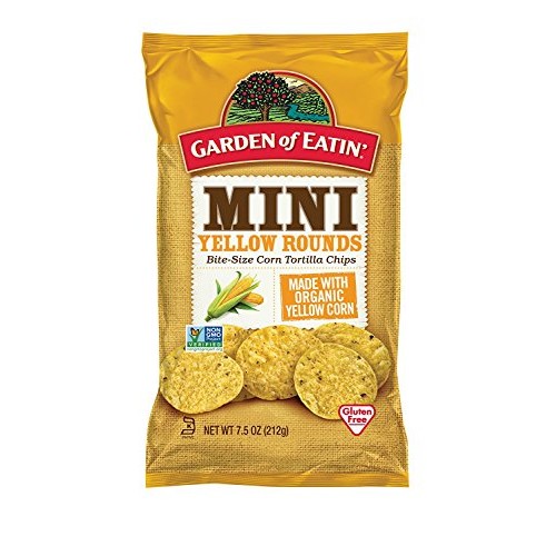 Garden Of Eatin Corn Tortilla Chips, Mini Yellow Rounds, 7.5 Oz