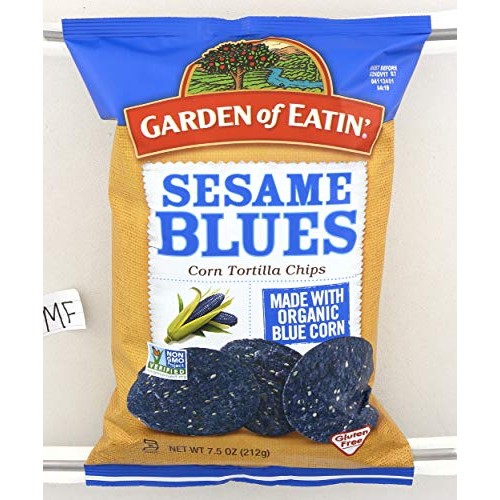 Garden Of Eatin Corn Tortilla Chips, Sesame Blues 7.5 Oz