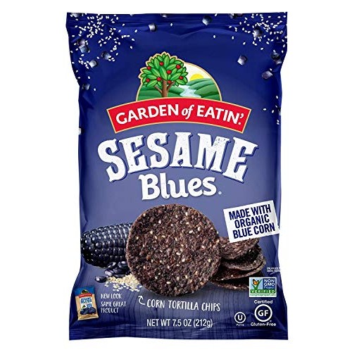 Garden Of Eatin Sesame Blues Corn Tortilla Chips, 7.5 Ounce, Pa