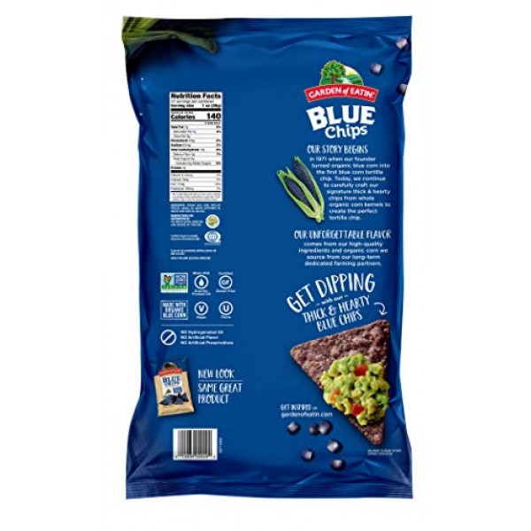 Garden Of Eatin Blue Corn Tortilla Chips, 22 Oz. Packaging May