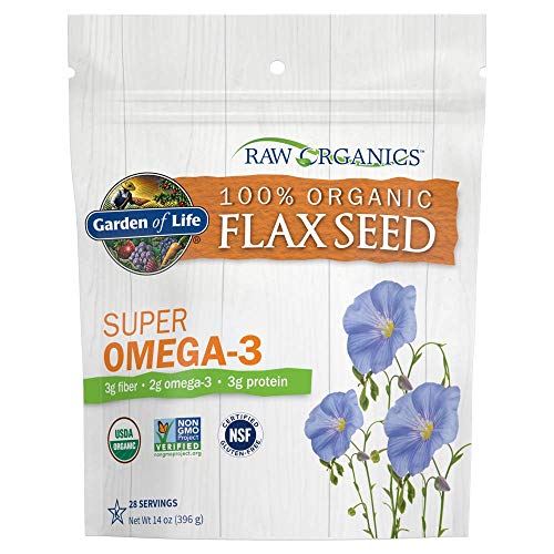 Garden Of Life 100% Organic Ground Flax Seed, Cold Milled Premiu