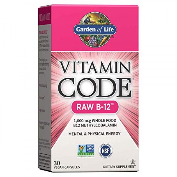 Garden Of Life B12 - Vitamin Code Raw B-12 - 30 Capsules, 1,000M