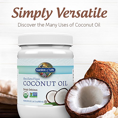 Garden Of Life Coconut Oil For Hair, Skin, Cooking - Raw Extra V