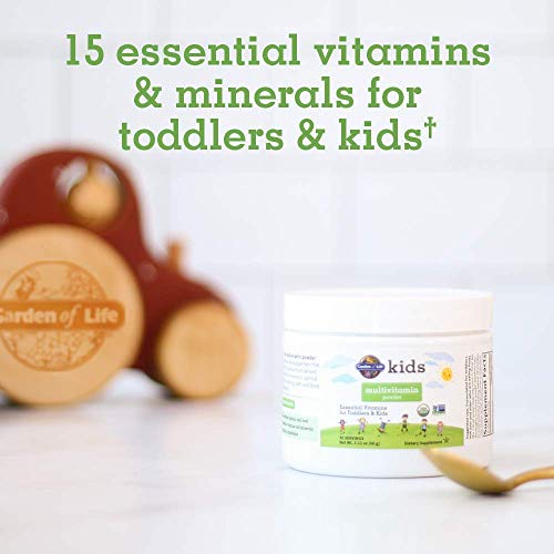Garden of Life Kids Multivitamin Powder, Daily Vitamins and Mine...