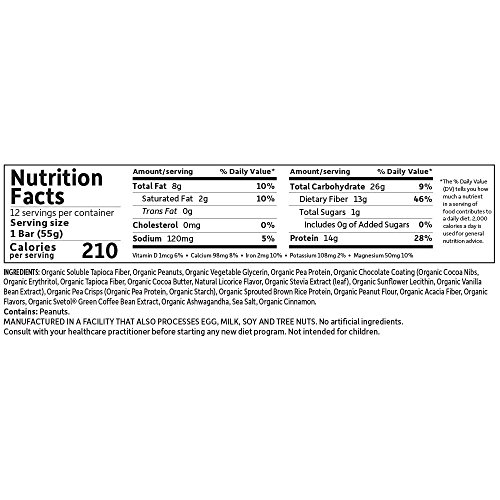 Garden Of Life Organic Fit Bar Peanut Butter Chocolate 12 Per C