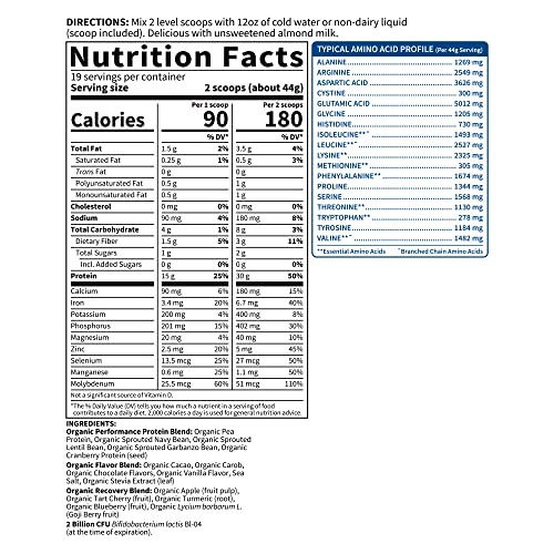 Garden of Life Organic Vegan Sport Protein Powder, Chocolate - P...