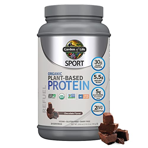 Garden of Life Organic Vegan Sport Protein Powder, Chocolate - P...