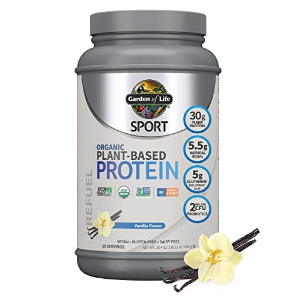 Garden Of Life Organic Vegan Sport Protein Powder, Vanilla - Pro