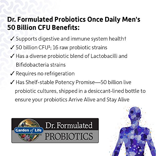 Garden of Life Probiotics for Men - Dr Formulated 50 Billion CFU...