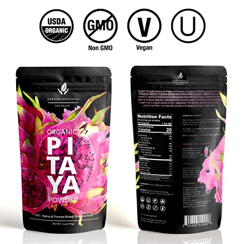 Dragon Fruit Powder - Organic Freeze Dried Pitaya - Pink Food Co...