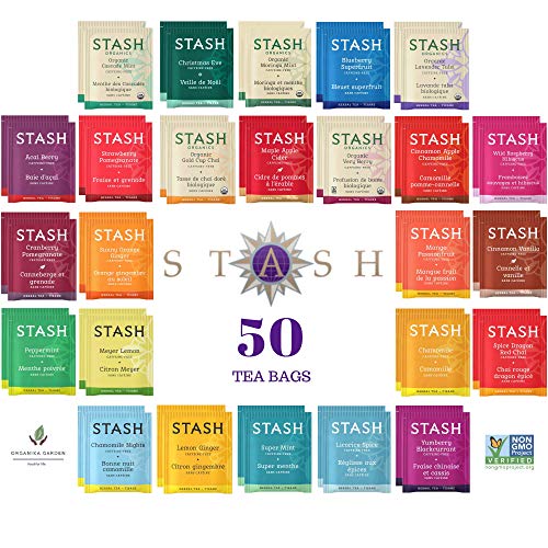 Stash Herbal Tea Sampler - Assortment Variety Pack Gift Set - Na
