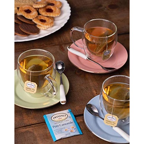 Twinings Herbal And Decaf Tea Sampler - 50 Count, 25 Flavors - A