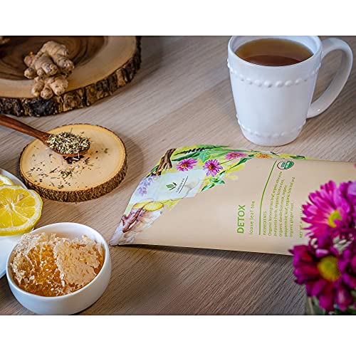 Gardenika Organic Detox Loose Leaf Herbal Tea, Ayurvedic, Caffei