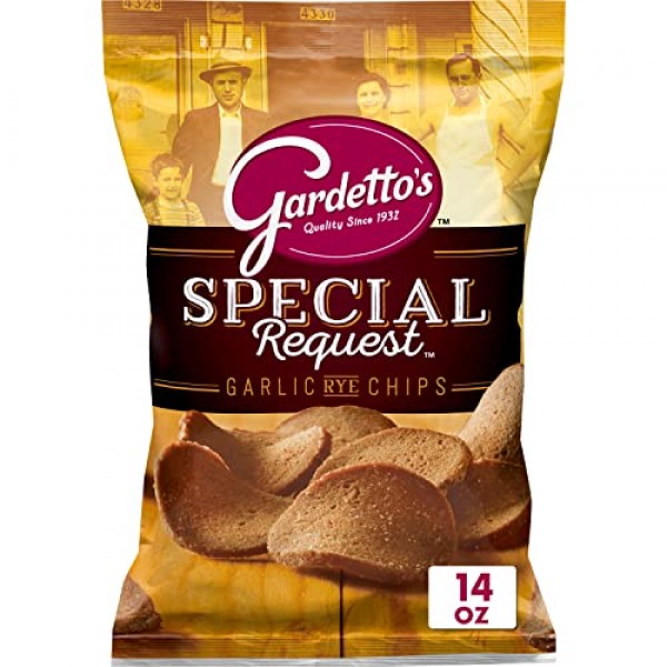 Gardettos Special Request Roasted Garlic Rye Chips 14 oz. Bag